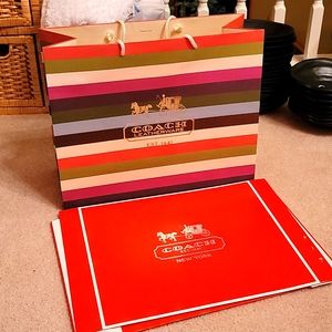 Coach gift box and bag